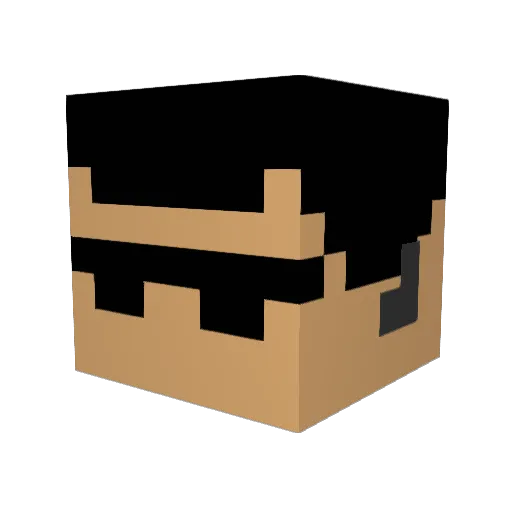 teusun Minecraft avatar head, 3D render