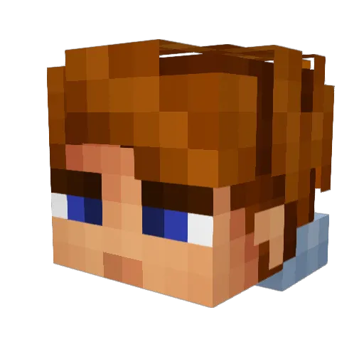 tevi97 Minecraft avatar head, 3D render