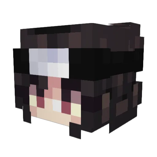 tewiq Minecraft avatar head, 3D render
