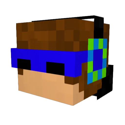 tewvw_ds Minecraft avatar head, 3D render