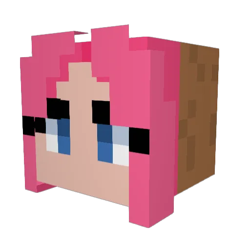 texsh Minecraft avatar head, 3D render