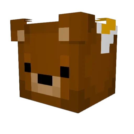 textdoku Minecraft avatar head, 3D render