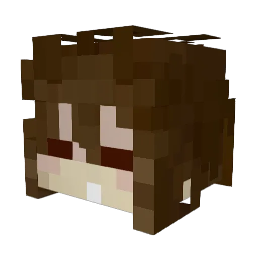 texticks Minecraft avatar head, 3D render
