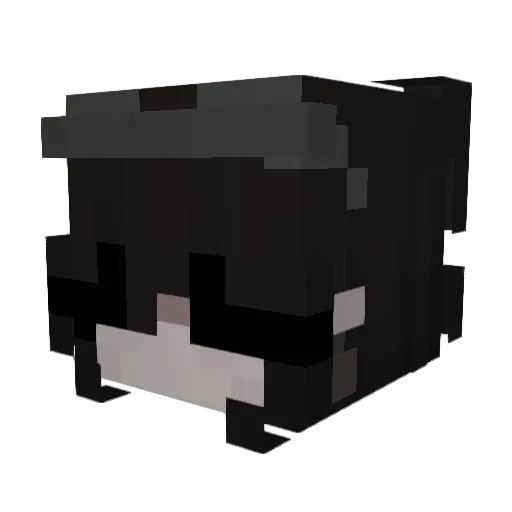 textify Minecraft avatar head, 3D render