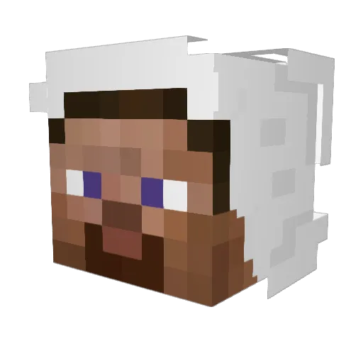 textmeplz Minecraft avatar head, 3D render