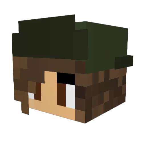 teyoyo Minecraft avatar head, 3D render