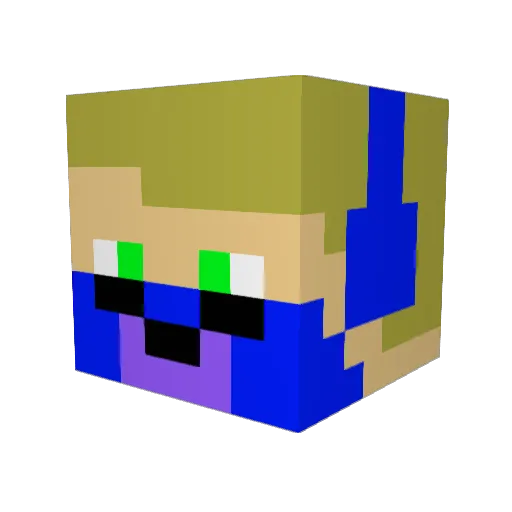 tezh73 Minecraft avatar head, 3D render