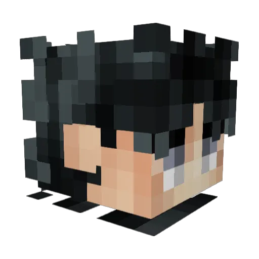 tflpk Minecraft avatar head, 3D render