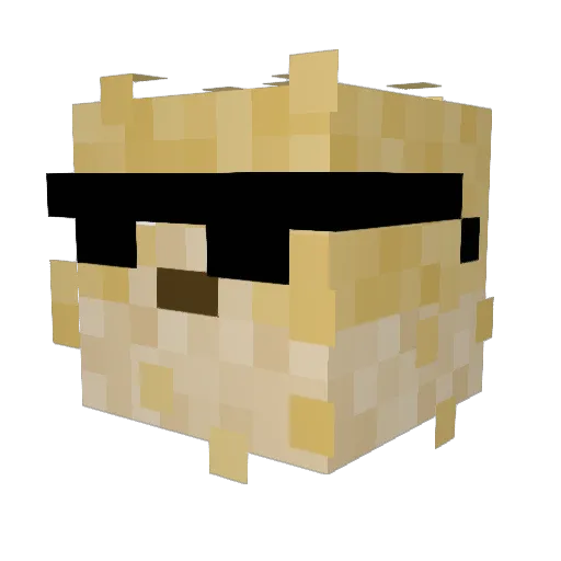 tfokk6 Minecraft avatar head, 3D render