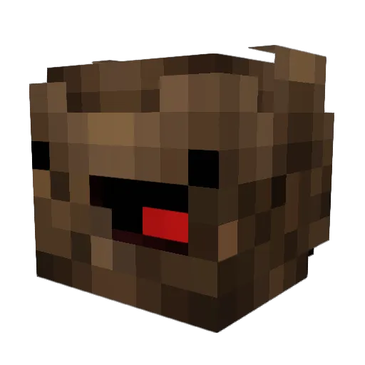 tforth Minecraft avatar head, 3D render