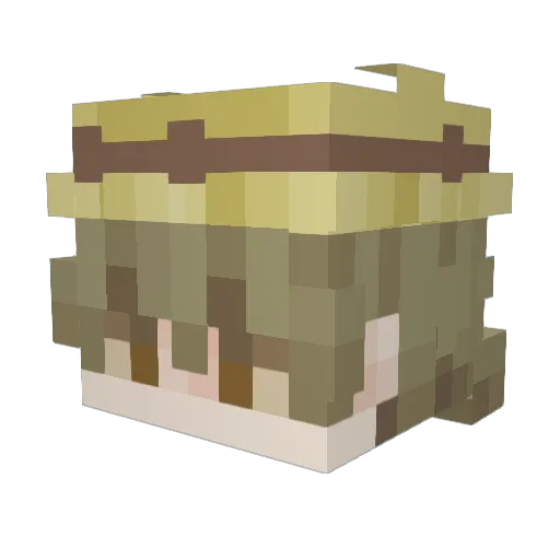 tfrster Minecraft avatar head, 3D render