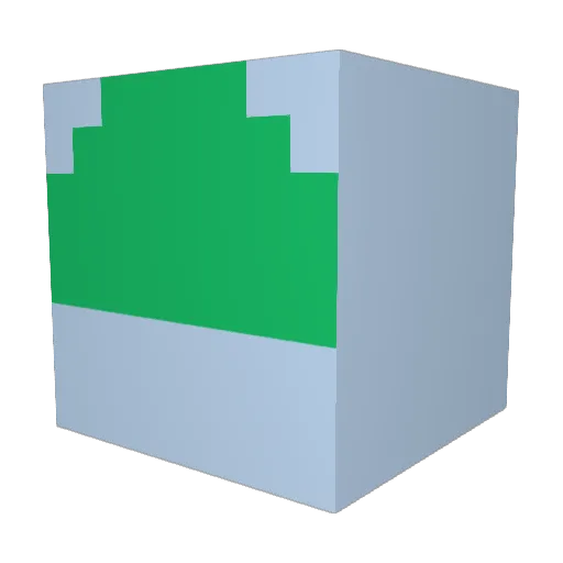 tfud Minecraft avatar head, 3D render