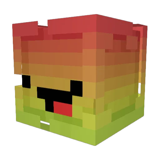 tg0205 Minecraft avatar head, 3D render