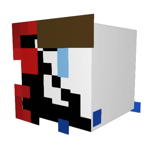 tg2bros Minecraft avatar head, 3D render