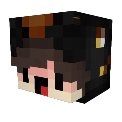 tgbzbm Minecraft avatar head, 3D render