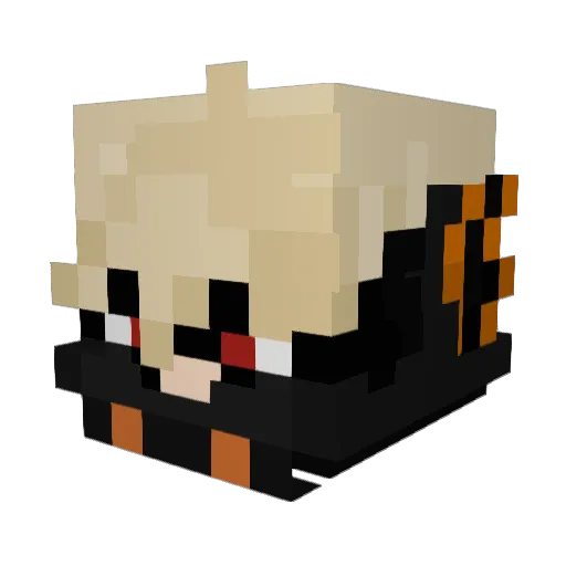 tgi_star Minecraft avatar head, 3D render