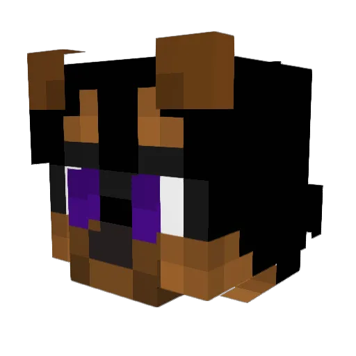 tgleger Minecraft avatar head, 3D render