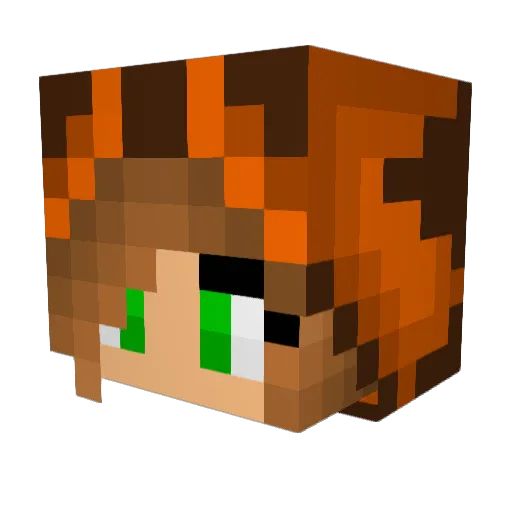 tgm70 Minecraft avatar head, 3D render