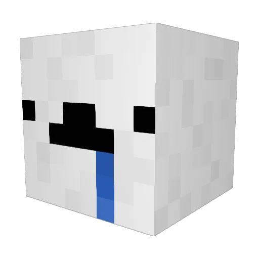 tgoblin Minecraft avatar head, 3D render