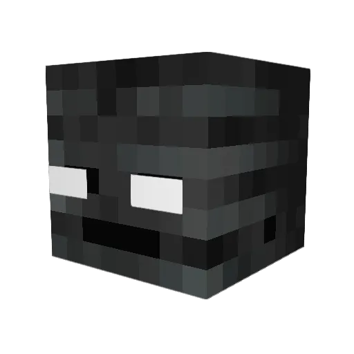 tgtande Minecraft avatar head, 3D render