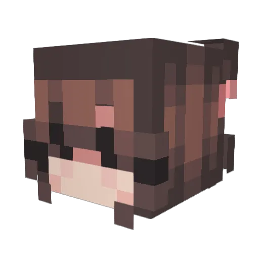 tgzcosmos Minecraft avatar head, 3D render