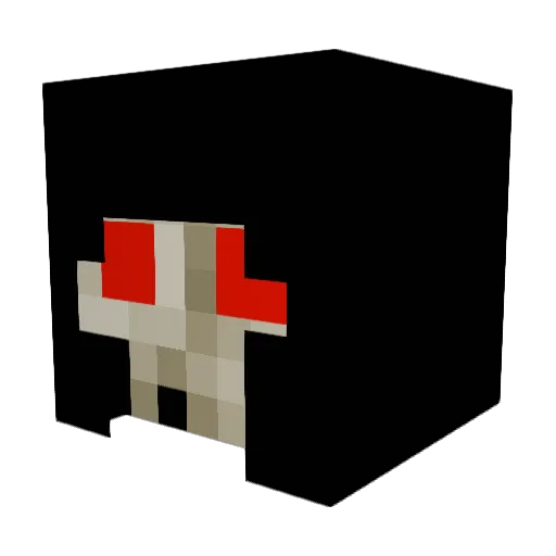 th1 Minecraft avatar head, 3D render