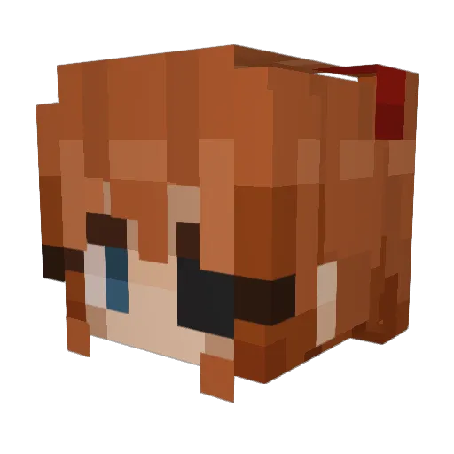 th3_ant1chr1st Minecraft avatar head, 3D render
