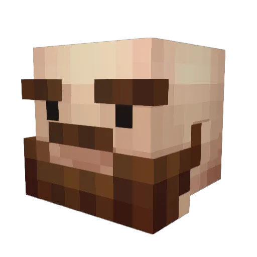 th3_b4rbar1an Minecraft avatar head, 3D render