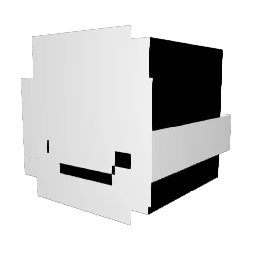 th3ath Minecraft avatar head, 3D render