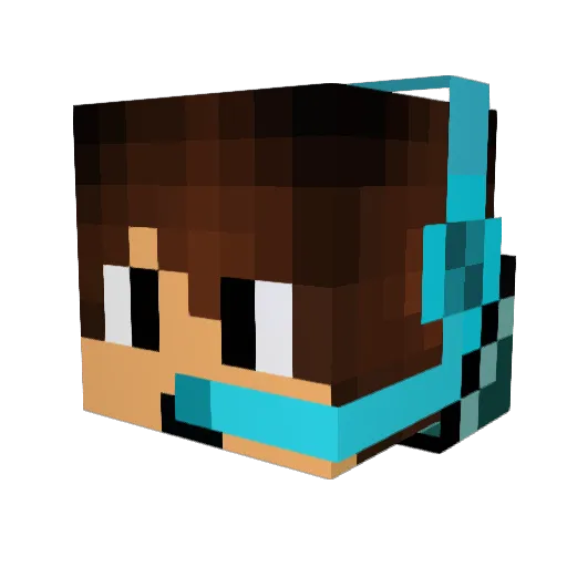 th3d1am0ndg0d Minecraft avatar head, 3D render
