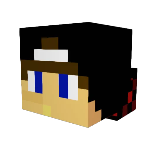 th3spirit Minecraft avatar head, 3D render