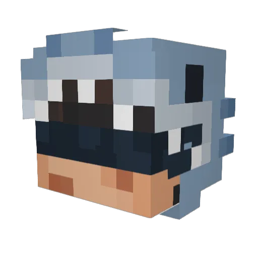 th4_kn1ght Minecraft avatar head, 3D render