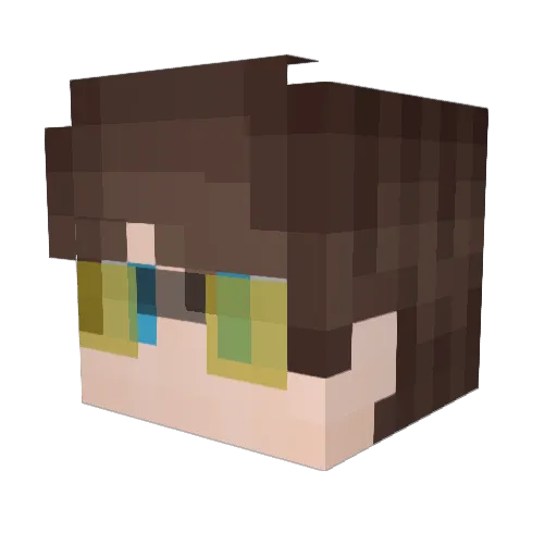 thALC_ Minecraft avatar head, 3D render