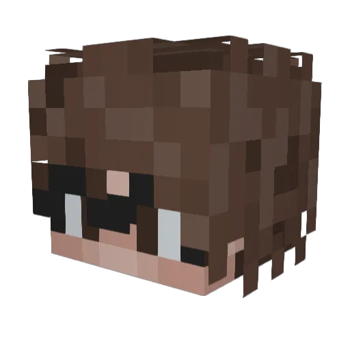 thDimension Minecraft avatar head, 3D render