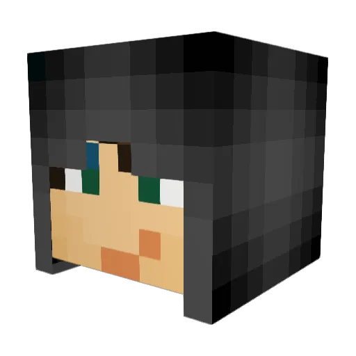 thEnd13 Minecraft avatar head, 3D render