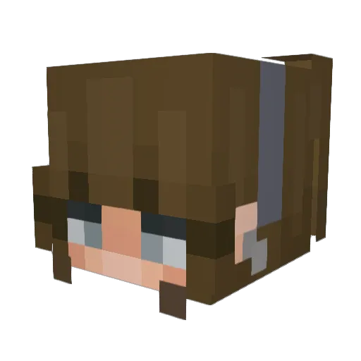 tha3a Minecraft avatar head, 3D render