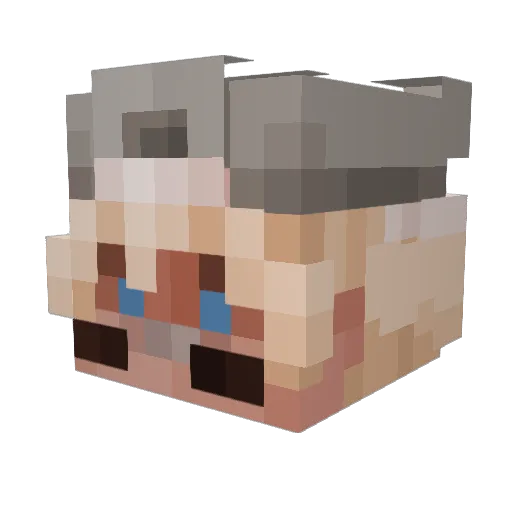thaBigLicious Minecraft avatar head, 3D render
