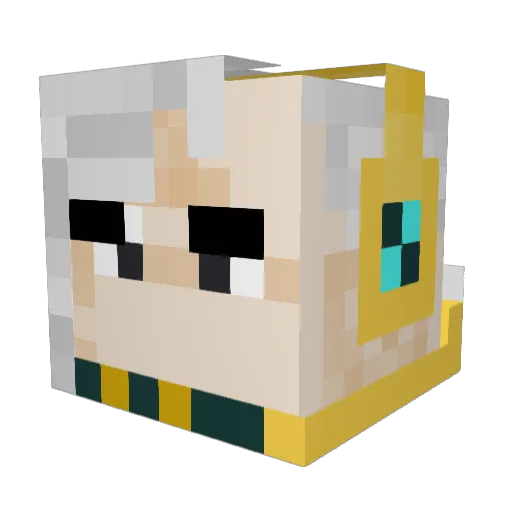 thadek Minecraft avatar head, 3D render