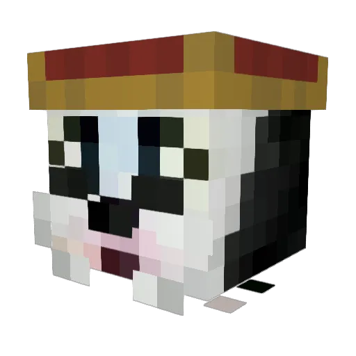 thaigamer Minecraft avatar head, 3D render