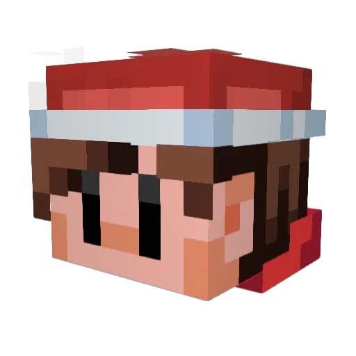 thais_the_old Minecraft avatar head, 3D render