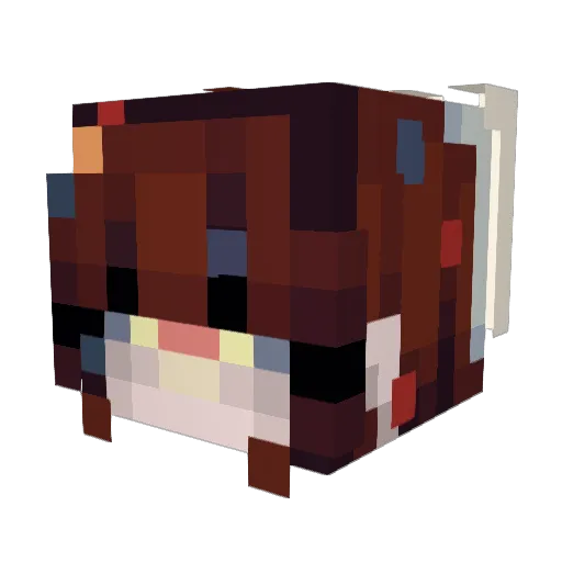 thali0ra Minecraft avatar head, 3D render