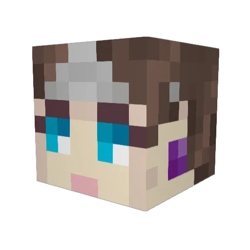 thallia Minecraft avatar head, 3D render