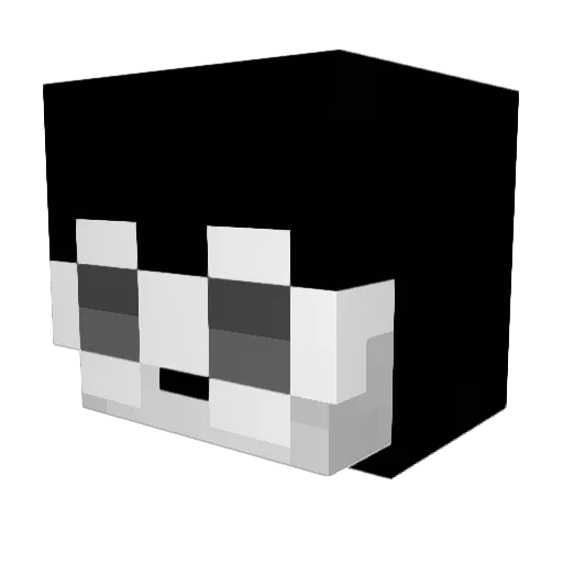 thaluxx Minecraft avatar head, 3D render