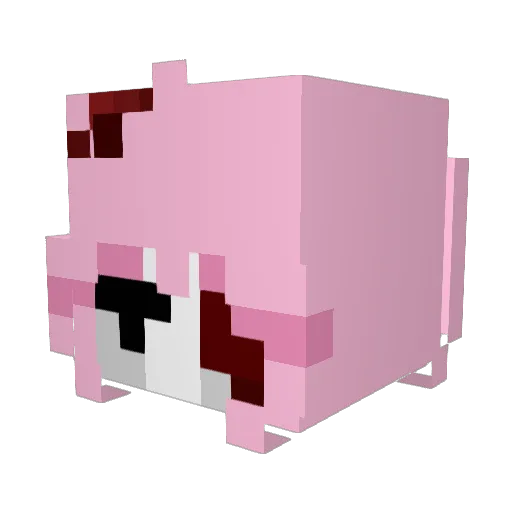 thams Minecraft avatar head, 3D render