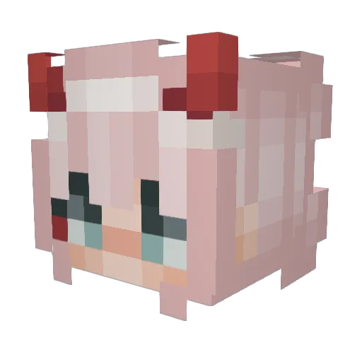 thanates Minecraft avatar head, 3D render