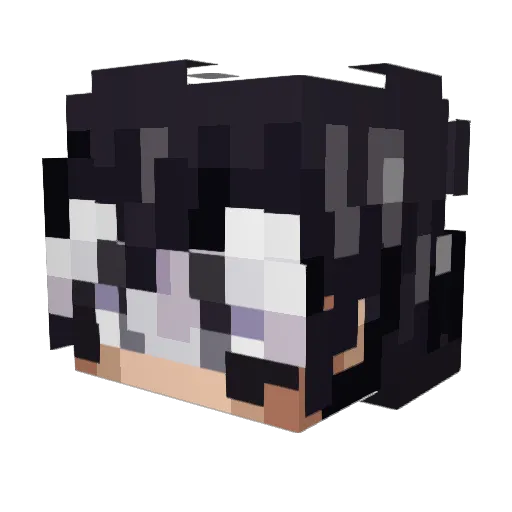 thanatospicaros Minecraft avatar head, 3D render