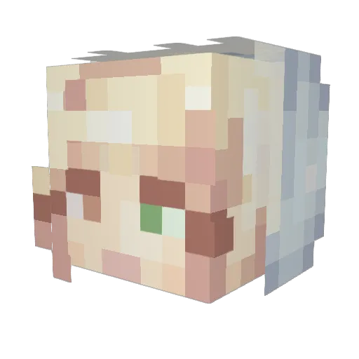 thaniaslove Minecraft avatar head, 3D render
