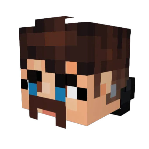 thanny447 Minecraft avatar head, 3D render