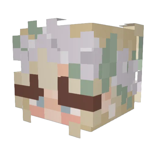 thanosthiccc Minecraft avatar head, 3D render