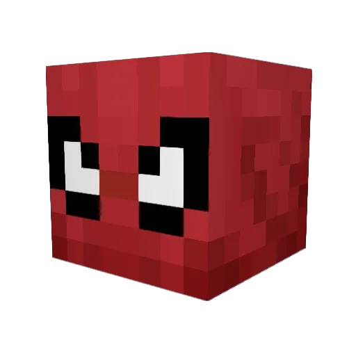 thao_04 Minecraft avatar head, 3D render